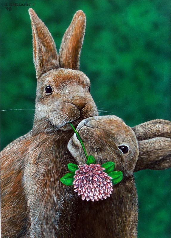 Rabbits painting